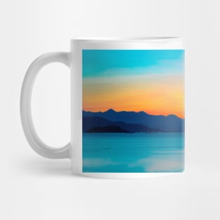 Blue ocean waves Mug